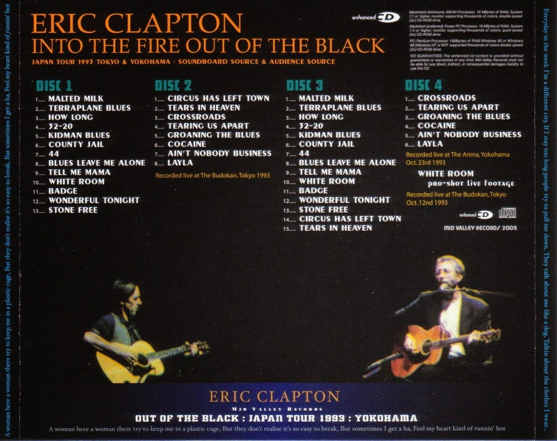 T.U.B.E.: Eric Clapton - Into The Fire Out Of The Black (AUD/FLAC)